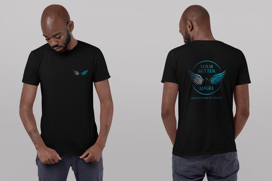 Short Sleeve Tee | Logo Top Right on Front + Circle Logo on Back | Unisex | Your Better Angel