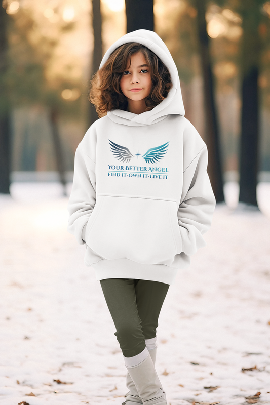 Youth Hoodie | Wings with Name and Tagline | Unisex | Your Better Angel