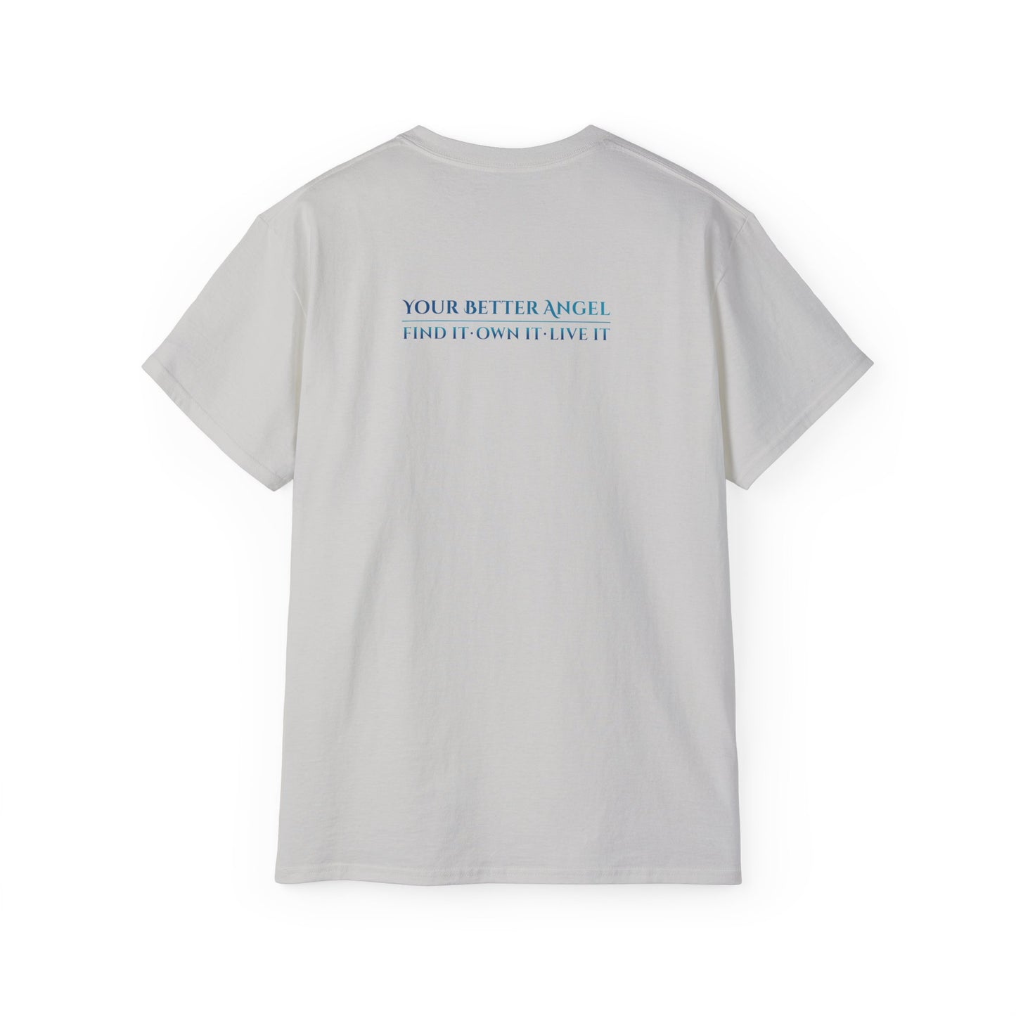 Short Sleeve Tee | Angel Wings on Front + Name/Tagline on Back | Unisex | Your Better Angel