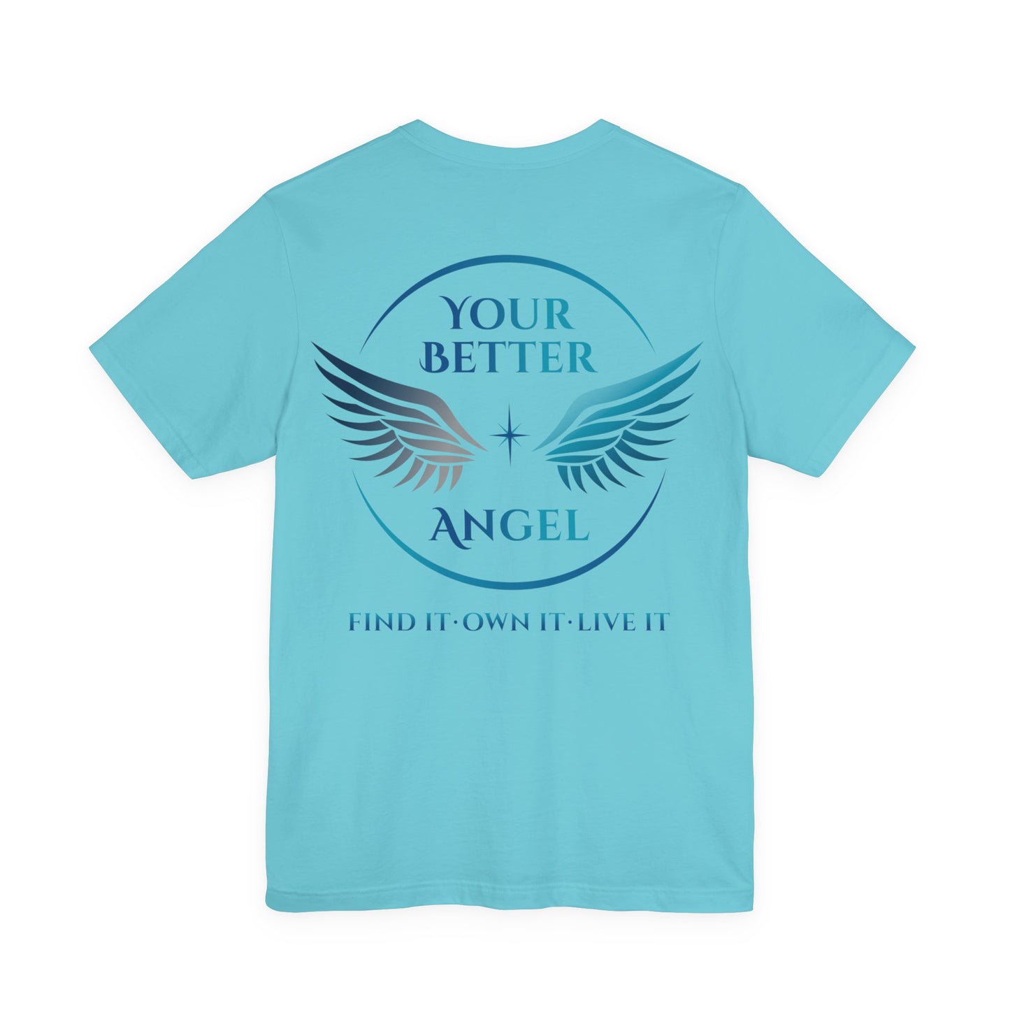 Short Sleeve Tee | Logo Top Right on Front + Circle Logo on Back |  Unisex | Your Better Angel
