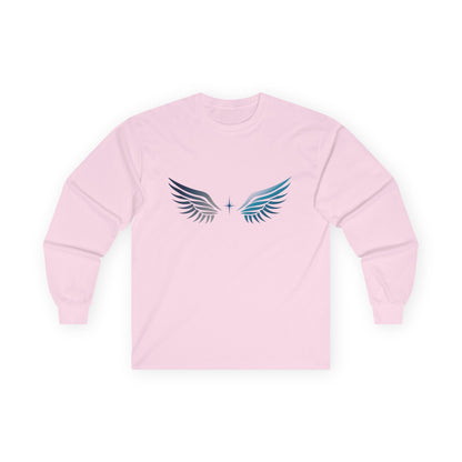 Long Sleeve Tee | Wings on Front, Name and Tagline on Back | Unisex | Your Better Angel