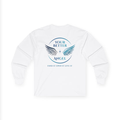 Long Sleeve Tee | Front Logo Top Right - Circle Logo on Back | Unisex | Your Better Angel