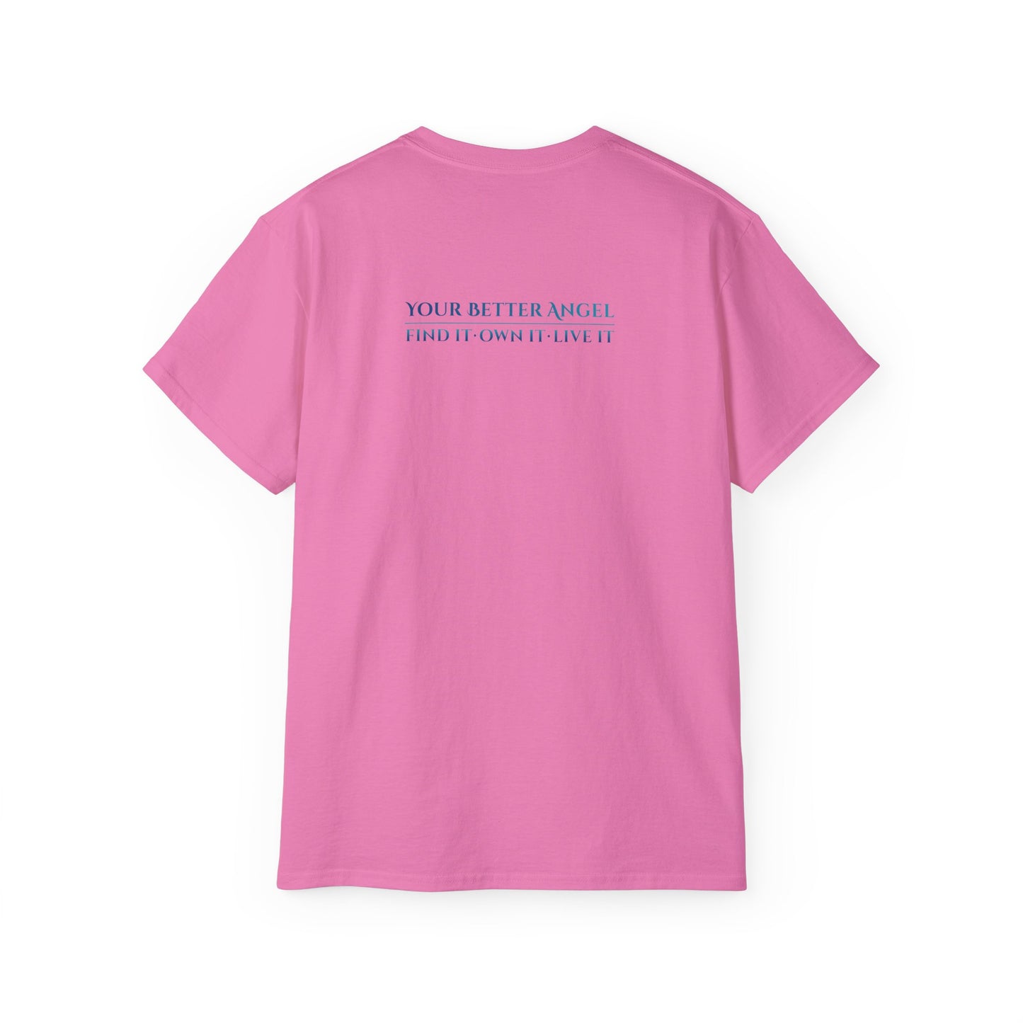 Short Sleeve Tee | Angel Wings on Front + Name/Tagline on Back | Unisex | Your Better Angel