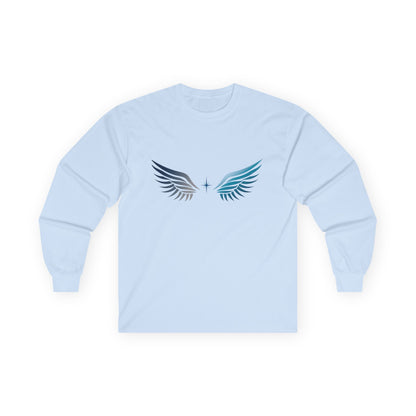Long Sleeve Tee | Wings on Front, Name and Tagline on Back | Unisex | Your Better Angel