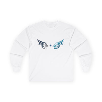 Long Sleeve Tee | Wings on Front, Name and Tagline on Back | Unisex | Your Better Angel