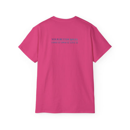 Short Sleeve Tee | Angel Wings on Front + Name/Tagline on Back | Unisex | Your Better Angel