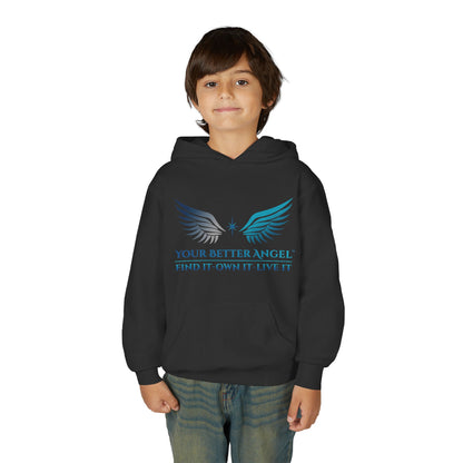 Youth Hoodie | Wings with Name and Tagline | Unisex | Your Better Angel