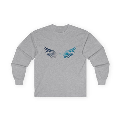 Long Sleeve Tee | Wings on Front, Name and Tagline on Back | Unisex | Your Better Angel