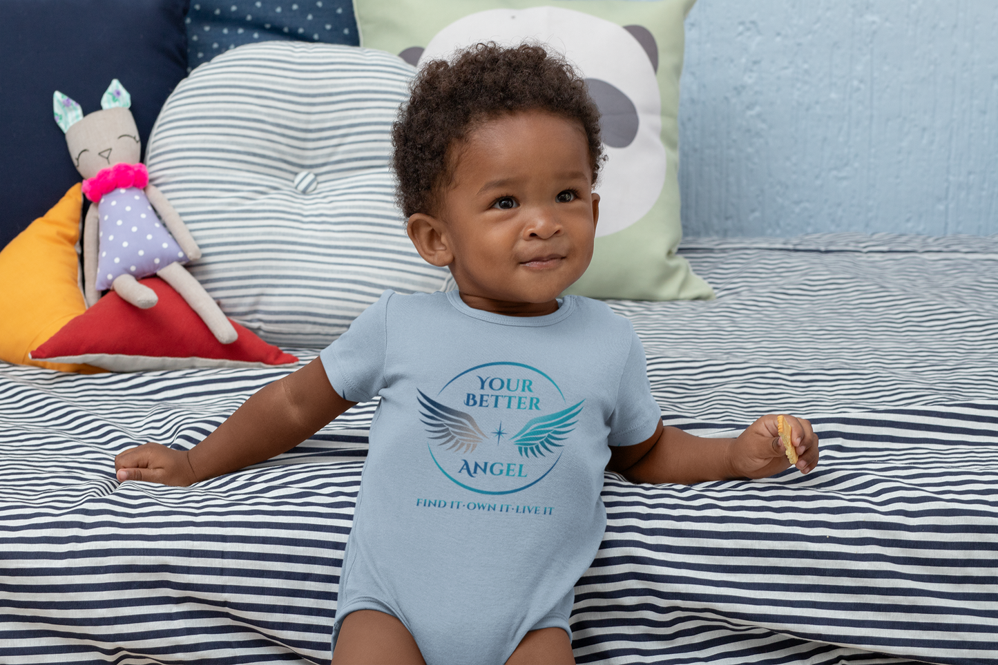 Infant Short Sleeve Bodysuit | Circle Logo on Front | Your Better Angel