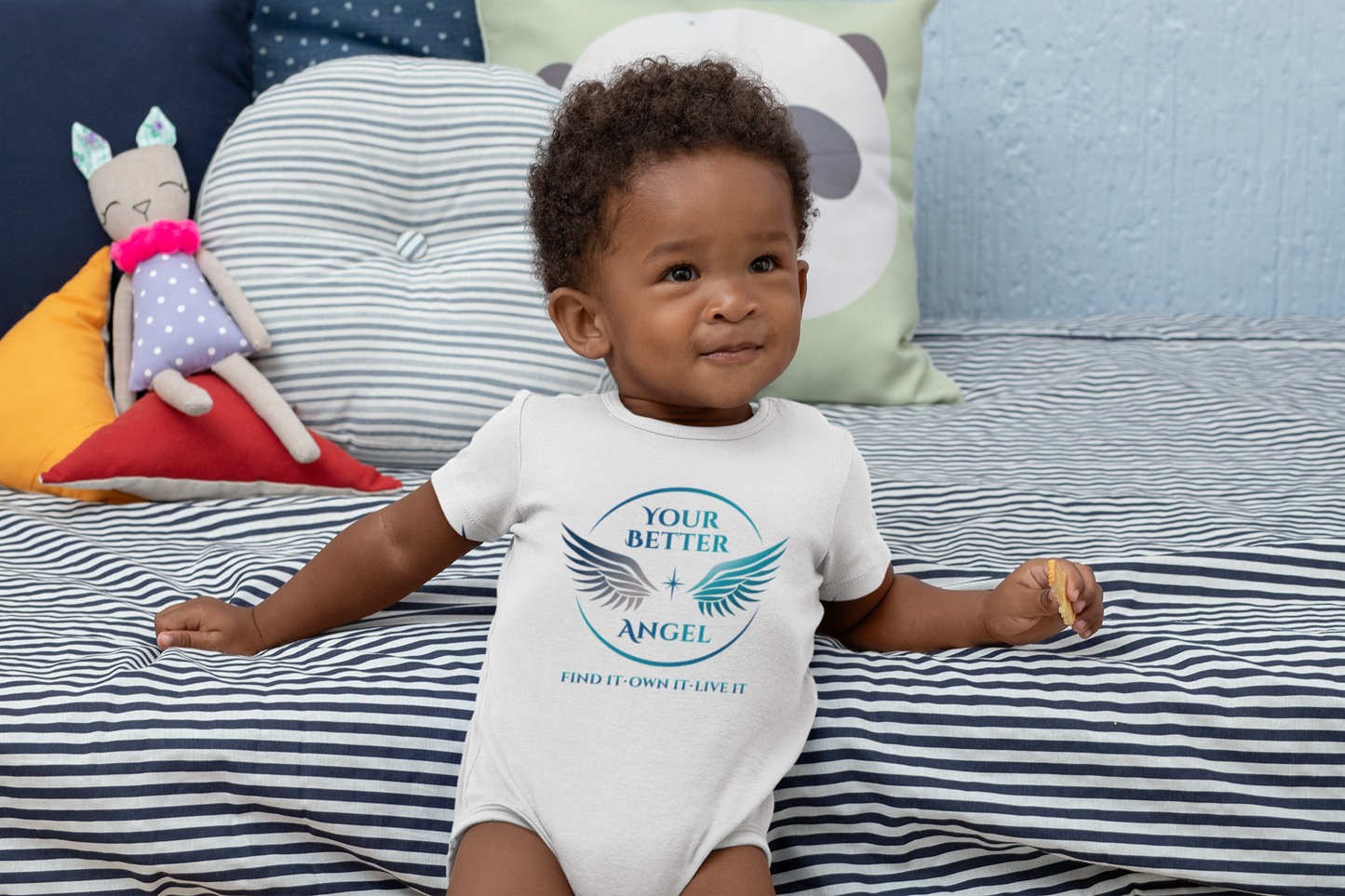 Infant Short Sleeve Bodysuit | Circle Logo on Front | Your Better Angel