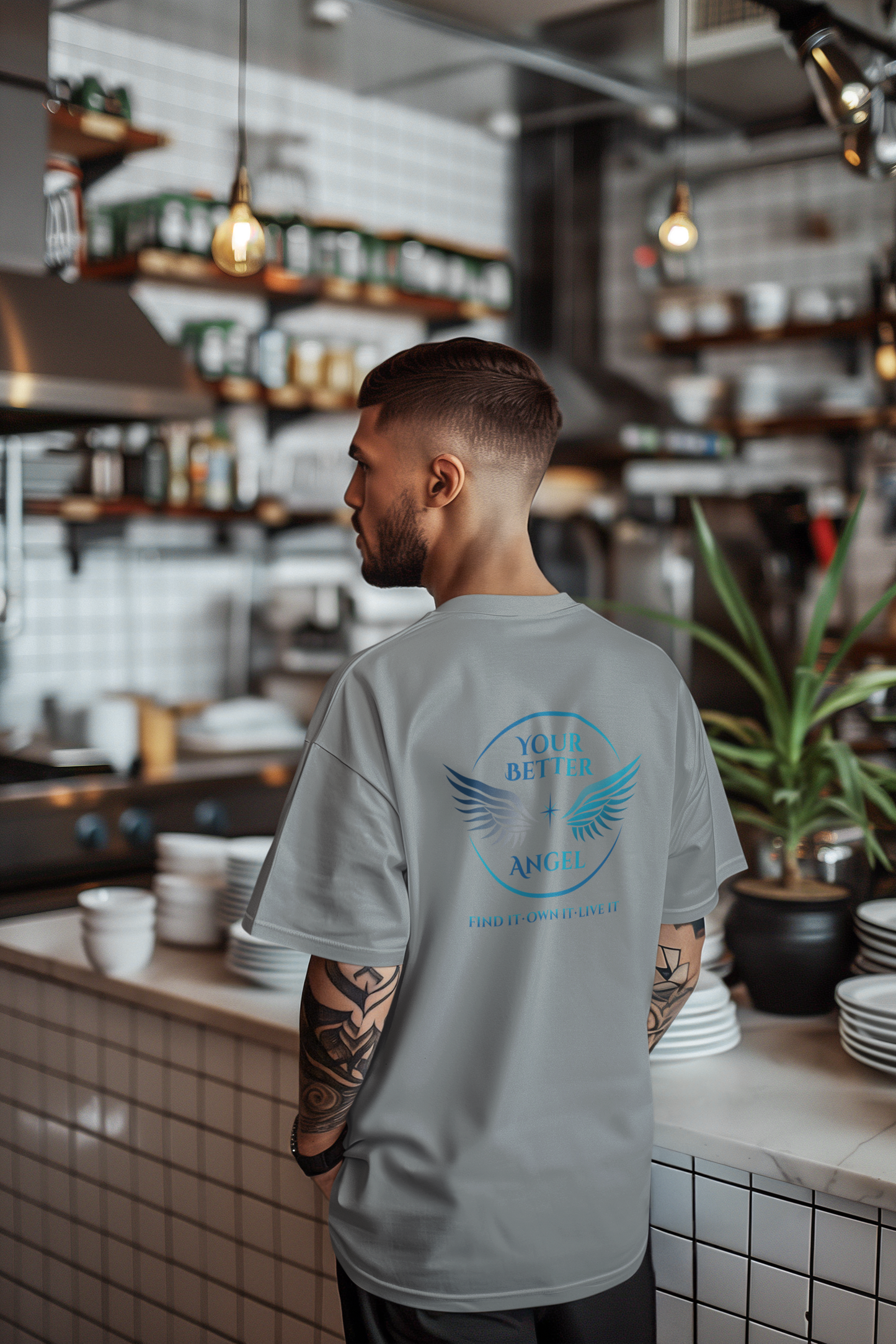 Short Sleeve Tee | Logo Top Right on Front + Circle Logo on Back |  Unisex | Your Better Angel