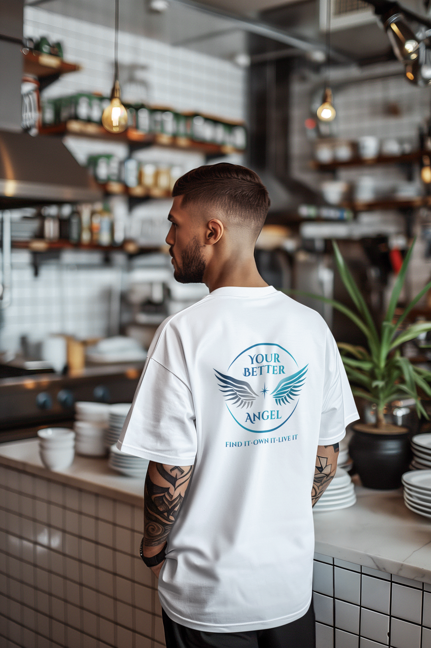 Short Sleeve Tee | Logo Top Right on Front + Circle Logo on Back |  Unisex | Your Better Angel