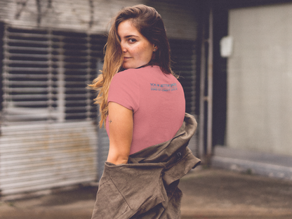 V-neck Short Sleeve Tee | Wing on Front + Name & Tagline on Back | Your Better Angel