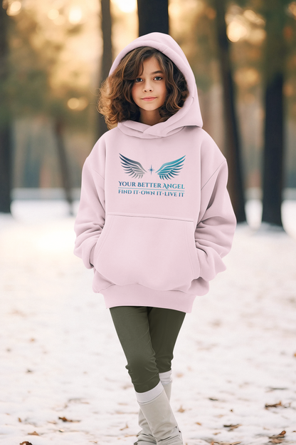Youth Hoodie | Wings with Name and Tagline | Unisex | Your Better Angel