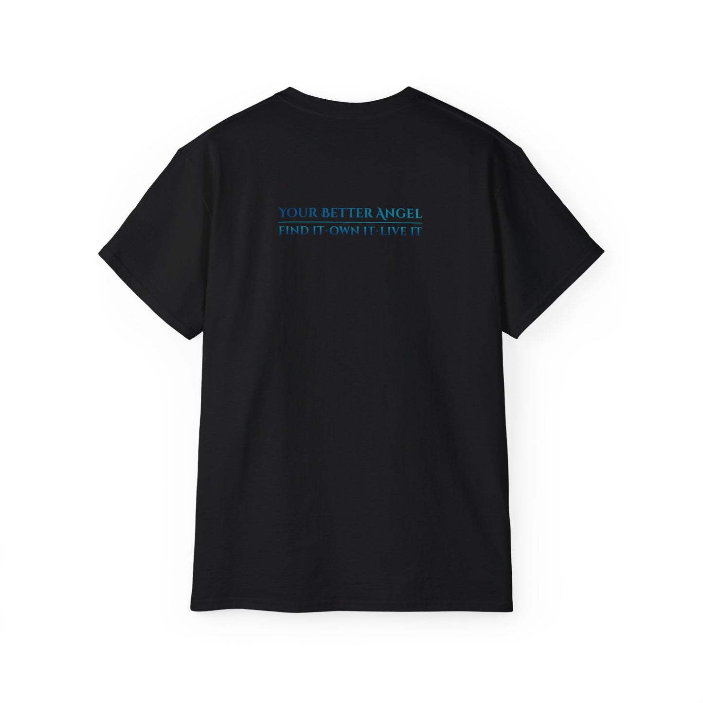 Short Sleeve Tee | Angel Wings on Front + Name/Tagline on Back | Unisex | Your Better Angel