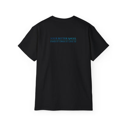 Short Sleeve Tee | Angel Wings on Front + Name/Tagline on Back | Unisex | Your Better Angel