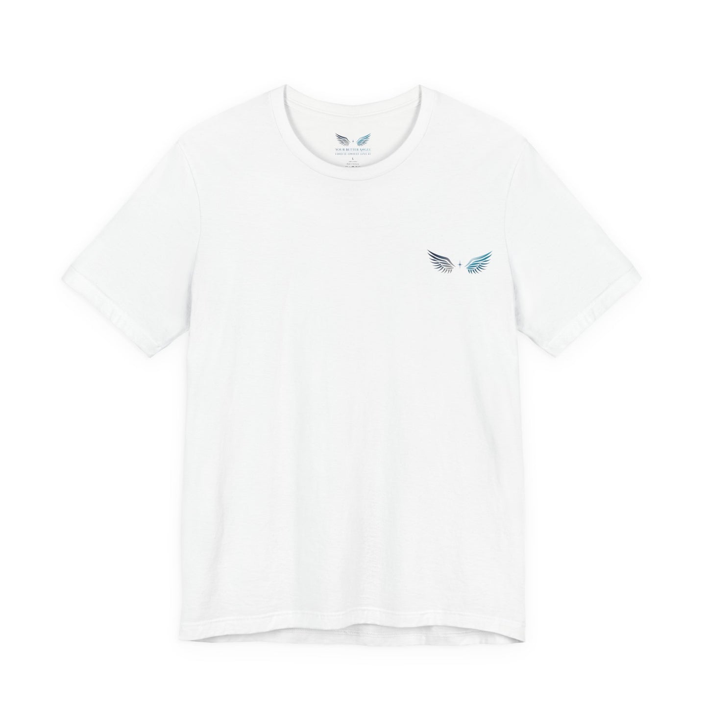 Short Sleeve Tee | Logo Top Right on Front + Circle Logo on Back |  Unisex | Your Better Angel