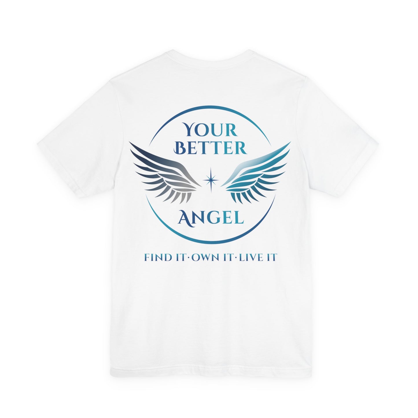 Short Sleeve Tee | Logo Top Right on Front + Circle Logo on Back |  Unisex | Your Better Angel