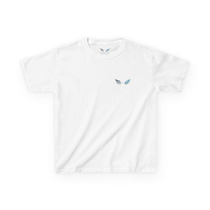Youth Tee | Logo on Top Right +  Wings w/ Tagline on Back | Your Better Angel