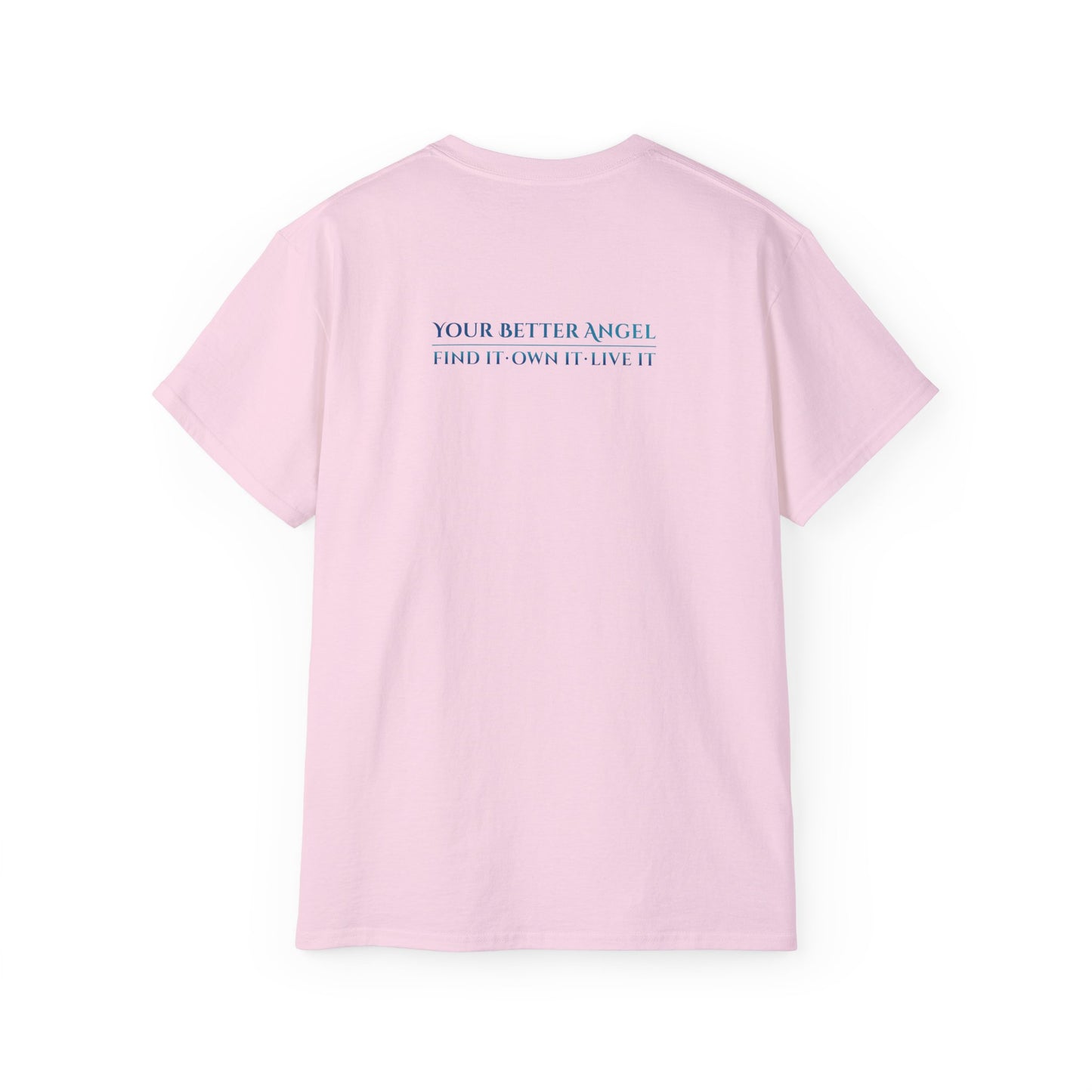 Short Sleeve Tee | Angel Wings on Front + Name/Tagline on Back | Unisex | Your Better Angel