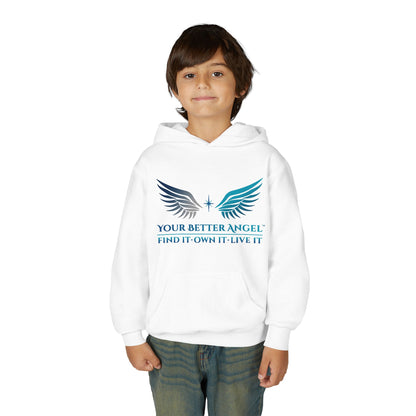 Youth Hoodie | Wings with Name and Tagline | Unisex | Your Better Angel