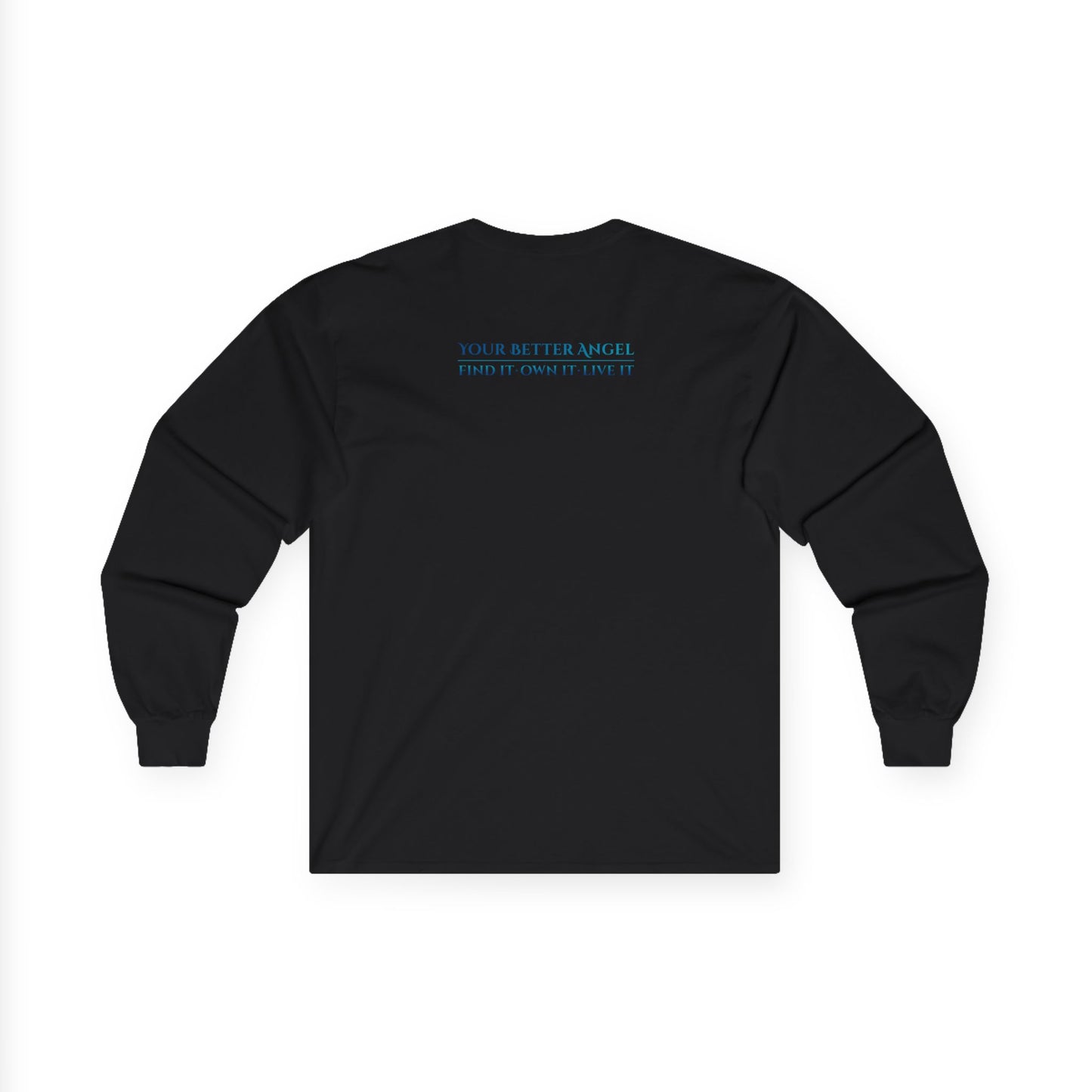 Long Sleeve Tee | Wings on Front, Name and Tagline on Back | Unisex | Your Better Angel